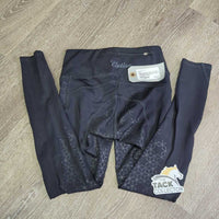 JUNIORS Sticky Full Seat Riding Tight Breeches, Pull On *gc, mnr snags, undone seams, frays & hair
