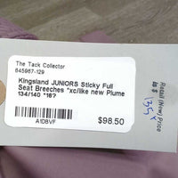 JUNIORS Sticky Full Seat Breeches *xc/like new
