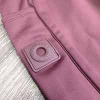 Fleece Lined Winter Riding Tight Breeches, Pull On *vgc, seam puckers, mnr stains?dirt, peeled logos
