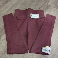 Fleece Lined Winter Riding Tight Breeches, Pull On *vgc, seam puckers, mnr stains?dirt, peeled logos

