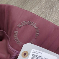 Fleece Lined Winter Riding Tight Breeches, Pull On *vgc, seam puckers, mnr stains?dirt, peeled logos
