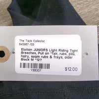 JUNIORS Light Riding Tight Breeches, Pull on *fair, rubs, pills, hairy, seam rubs & frays, older
