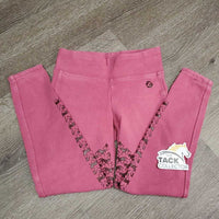 JUNIORS Hvy Cotton EuroSeat Breeches, Pull On *gc, faded seams
