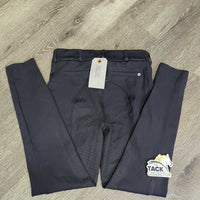 JUNIORS Full Seat Sticky Riding Tight Breeches *vgc/gc, rubs, pills, unstitched seams
