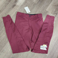 Light Winter Fleece Lined Euro Seat Breeches *gc, hairy, seam puckers, rubs, pills
