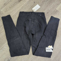 Euro Seat Hvy Cotton Breeches *gc, pilly, hair, faded
