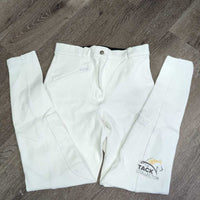 Hvy Cotton Euroseat Breechs *gc, seat rubs & pills
