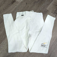 Hvy Cotton Euroseat Breechs *gc, seat rubs & pills
