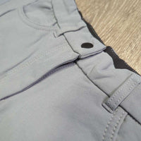 Hvy Euro Seat Breeches *gc, seam puckers, unstitched edges
