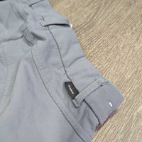 Hvy Euro Seat Breeches *gc, seam puckers, unstitched edges
