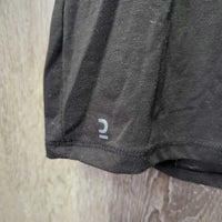 JUNIORS SS Polo Shirt, 1/4 button *gc, fair, hairy, faded, pills, rubs
