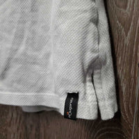 SS Show Shirt, 1/4 zip up *gc, dingy, rubs, seam puckers, pills
