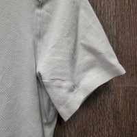 SS Show Shirt, 1/4 zip up *gc, dingy, rubs, seam puckers, pills
