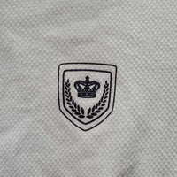 SS Show Shirt, 1/4 zip up *gc, dingy, rubs, seam puckers, pills
