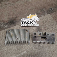 Wide 2 Piece Clipper Blades *gc, clean, mnr rusty, sharp?