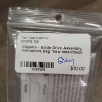 Clippers - Blade Drive Assembly, instruction, bag *new
