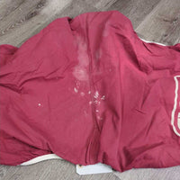Cotton Saddle Cover *gc/fair, faded, dirt, stains, discolored, stretched elastic
