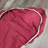 Cotton Saddle Cover *gc/fair, faded, dirt, stains, discolored, stretched elastic
