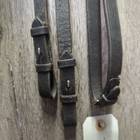 Soft Rsd/Padded Bridle, Flash, Braided Reins *gc, clean, marker, older, chews, rubs, mnr pulled stitching
