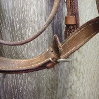Soft Rsd Bridle *gc/fair, v.chewed, stains, rubs, scrapes, older
