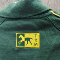 SS Polo Shirt, 1/4 Button Up *gc, hairy, older, faded edges, thread
