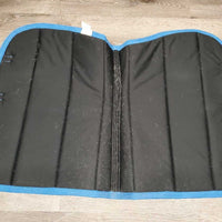 Microsuede Channel Jumper Saddle Pad, non slip top *vgc, clean, mnr hair, rubs, pills, stains
