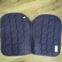 Quilt Jumper Saddle Pad, x2 piping *gc, clean, v.faded, rubs, pills snags, threads, undone stitching, frays
