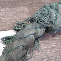Thick Cotton Lead Rope *fair, stained, faded, frays, threads, thin/chewed spot
