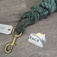 Thick Cotton Lead Rope *fair, stained, faded, frays, threads, thin/chewed spot
