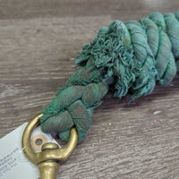 Thick Cotton Lead Rope *fair, stained, faded, frays, threads, thin/chewed spot
