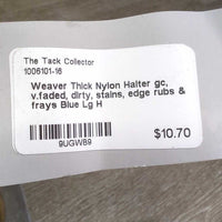 Thick Nylon Halter gc, v.faded, dirty, stains, edge rubs & frays
