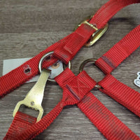 Thick Nylon Halter, Slip Nose, Spring Snap *gc, dirty, mnr rubs
