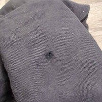 Cotton Fleece Lined Jump Saddle Cover *gc, clean, faded, hair, sm holes
