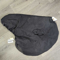 Cotton Fleece Lined Jump Saddle Cover *gc, clean, faded, hair, sm holes
