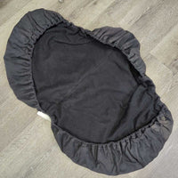 Cotton Fleece Lined Jump Saddle Cover *gc, clean, faded, hair, sm holes
