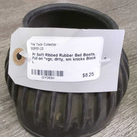 Pr Soft Ribbed Rubber Bell Boots, Pull on *vgc, dirty, sm knicks
