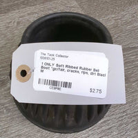 1 ONLY Soft Ribbed Rubber Bell Boot *gc/fair, cracks, rips, dirt
