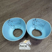 Pr Smooth Rubber Bell Boots, velcro *vgc, mnr dirt & stains
