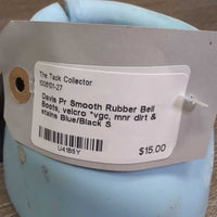 Pr Smooth Rubber Bell Boots, velcro *vgc, mnr dirt & stains
