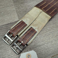 Soft Thin Leather Girth, els *vgc/xc, older, clean, elastic stains
