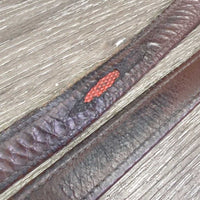 Pr Nylon Lined Stirrup Leathers *fair/gc, threads, rubs, creases, stiff, v.rubbed, holes, stains
