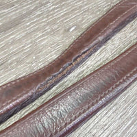 Pr Nylon Lined Stirrup Leathers *fair/gc, threads, rubs, creases, stiff, v.rubbed, holes, stains
