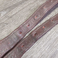Pr Nylon Lined Stirrup Leathers *fair/gc, threads, rubs, creases, stiff, v.rubbed, holes, stains
