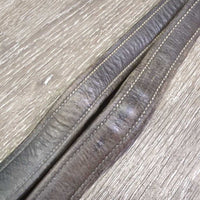 Pr Soft Nylon Lined Stirrup Leathers *gc, rubs, mnr dirt, faded, dents, threads, stretched holes
