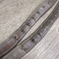 Pr Soft Nylon Lined Stirrup Leathers *gc, rubs, mnr dirt, faded, dents, threads, stretched holes

