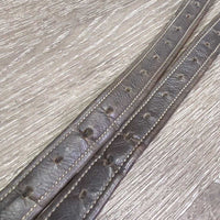 Pr Soft Nylon Lined Stirrup Leathers *gc, rubs, mnr dirt, faded, dents, threads, stretched holes
