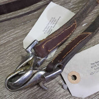 2 Elastic Side Reins *vgc/gc, clean, older, stains, rubs, edge scrapes
