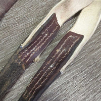 2 Elastic Side Reins *vgc/gc, clean, older, stains, rubs, edge scrapes
