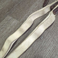 2 Elastic Side Reins *vgc/gc, clean, older, stains, rubs, edge scrapes

