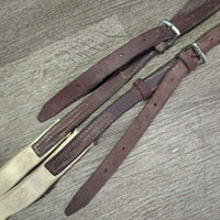 2 Elastic Side Reins *vgc/gc, clean, older, stains, rubs, edge scrapes
